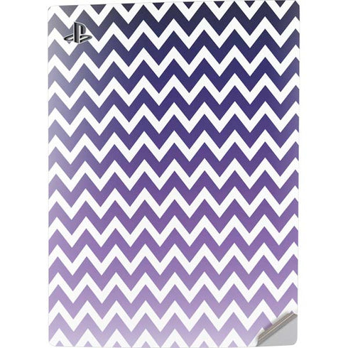 Chevron Purple Ombre PS5 Digital Edition Console Skin